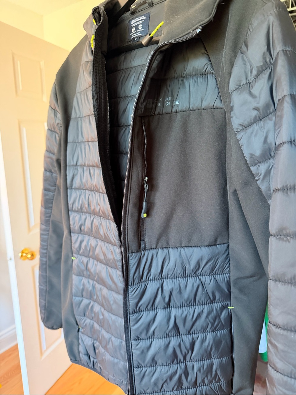 Men's Black Hybrid Quilted Performance Jacket